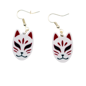 Boucles d’oreilles Masque Kitsune