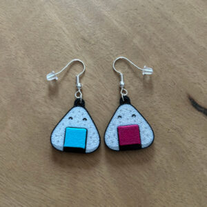 Boucles d’oreilles Onigiri Kawaii